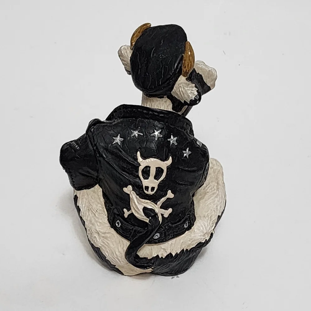 Enesco Highway Holsteins Biker Cow Figurine 5